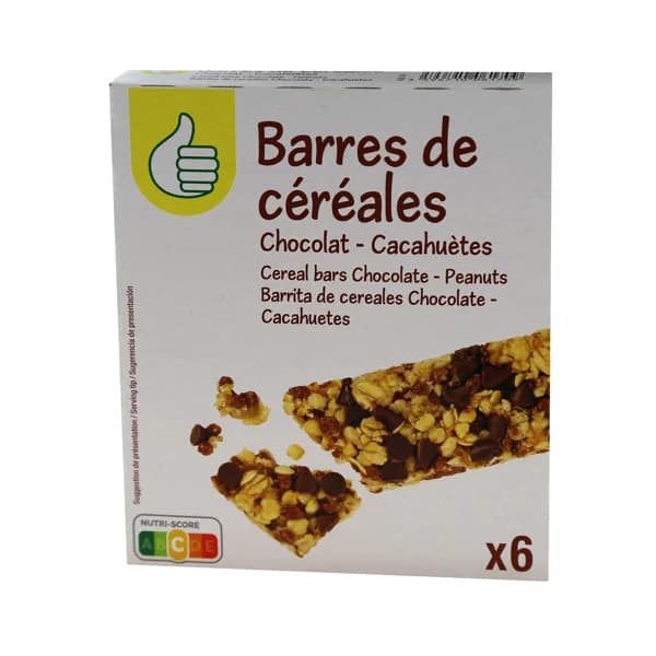 PRODUCTO ECONÓMICO ALCAMPO Cereales en barrita PRODUCTO ECONÓMICO ALCAMPO barrita 21 gr pack de 6 unidades - 0.13 kg - Imagen del producto en Findit