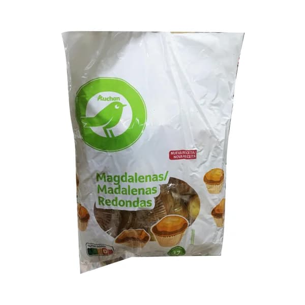 PRODUCTO ECONÓMICO ALCAMPO Magdalenas redondas 615 gr, - 0.62 kg - Imagen del producto en Findit