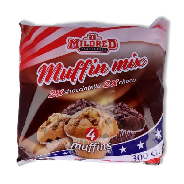 MILDRED Muffins de vainilla y chocolate 300 gr, - 0.3 kg - Imagen del producto en Findit