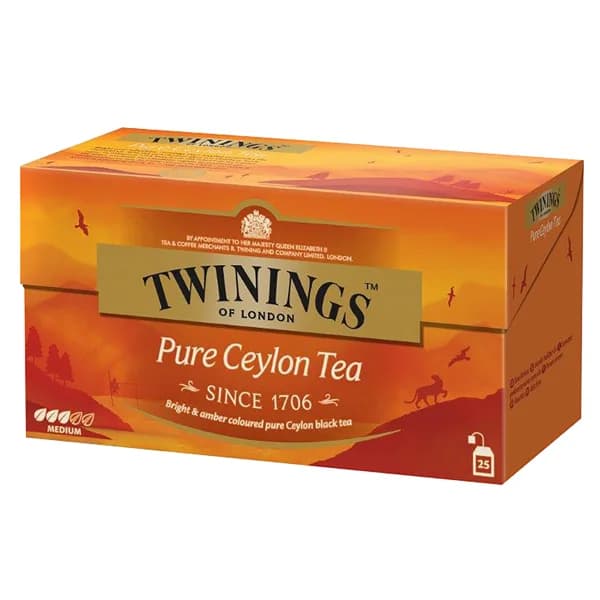 TWININGS Té Pure Ceylon 25 uds. - 0.05 kg - Imagen del producto en Findit