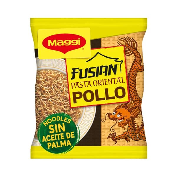 Maggi Fusian Pasta oriental (noodles) con sabor a pollo sobre 71 g. - 0.07 kg - Imagen del producto en Findit