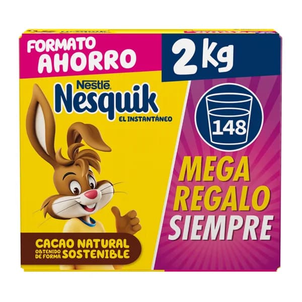 NESQUIK de NESTLÉ Cacao en polvo 2 kg. - 2 kg - Imagen del producto en Findit