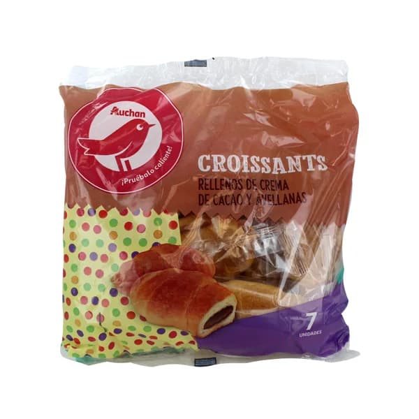PRODUCTO ALCAMPO Croissants rellenos de crema de cacao y avellanas 315 g. - 0.32 kg - Imagen del producto en Findit