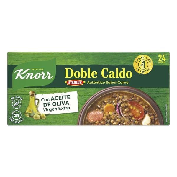 KNORR Caldo de carne doble KNORR caja de 24 pastillas 240 g. - 0.24 kg - Imagen del producto en Findit