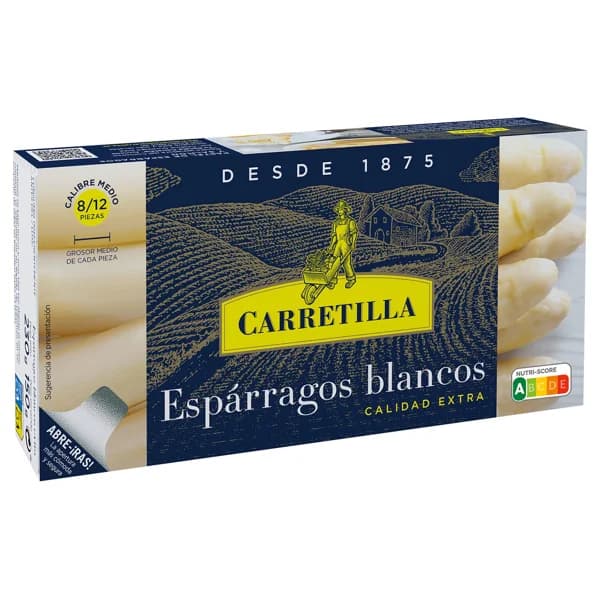 CARRETILLA Espárragos blancos 8/12 uds. lata de 150 g. - 0.15 kg - Imagen del producto en Findit