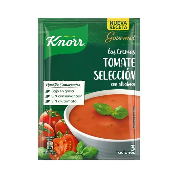 KNORR Crema de tomate sobre de 85 g. - 0.09 kg - Imagen del producto en Findit