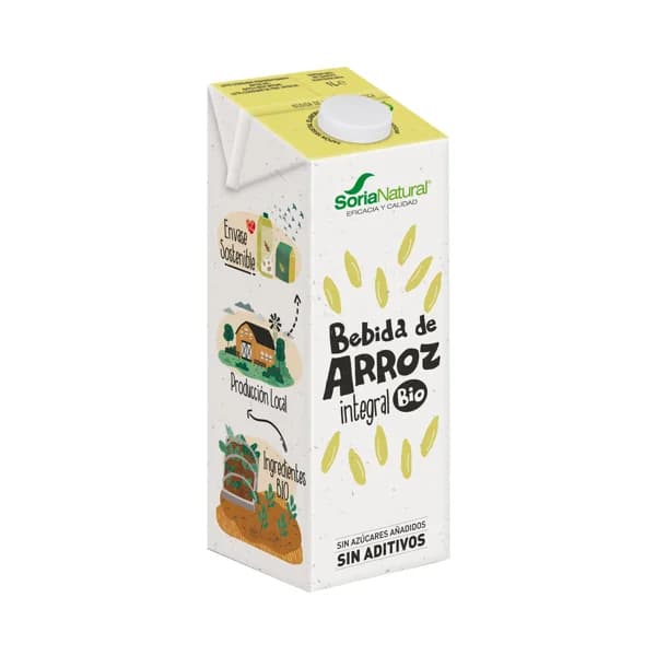 SORIA NATURAL Bio Bebida de arroz integral ecológica 1 l. - 1 l - Imagen del producto en Findit
