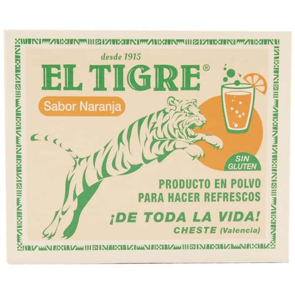 EL TIGRE Gasificante gaseosa sabor a naranja EL TIGRE 6 sbs. 32 g. - 1 ud - Imagen del producto en Findit