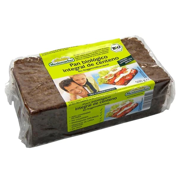 MESTEMACHER Pan biológico integral de centeno ecológico MESTEMACHER 500 g. - 0.5 kg - Imagen del producto en Findit