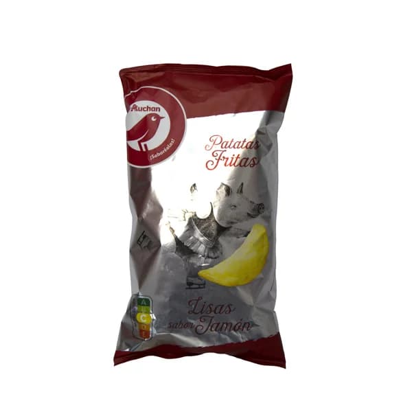 PRODUCTO ALCAMPO Patatas fritas lisas con sabor a jamón PRODUCTO ALCAMPO bolsa de 160 g. - 0.16 kg - Imagen del producto en Findit