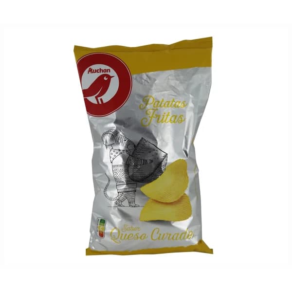 PRODUCTO ALCAMPO Patatas fritas lisas con sabor a queso curado PRODUCTO ALCAMPO bolsa de 160 g. - 0.16 kg - Imagen del producto en Findit