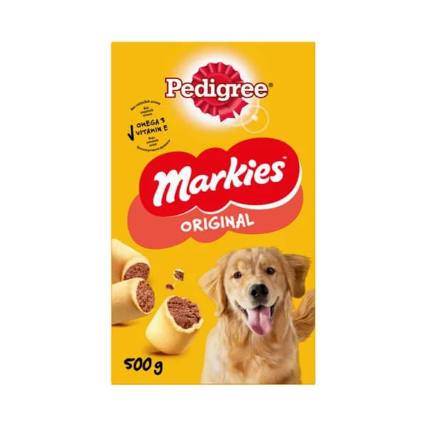 PEDIGREE Galletas rellenas de carne de tuétano para perros PEDIGREE MARKIES 500 gr, - 0.5 kg - Imagen del producto en Findit