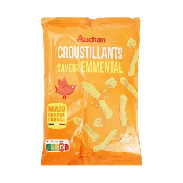 PRODUCTO ALCAMPO Snack de palitos de maíz con sabor a queso emmental bolsa de 90 g. - 0.09 kg - Imagen del producto en Findit