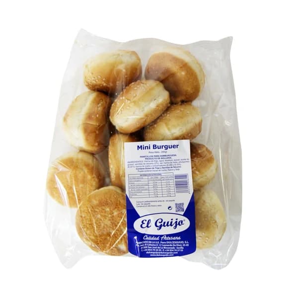 EL GUIJO Pan de mini hamburguesas 12 uds. 250 g. - 0.25 kg - Imagen del producto en Findit
