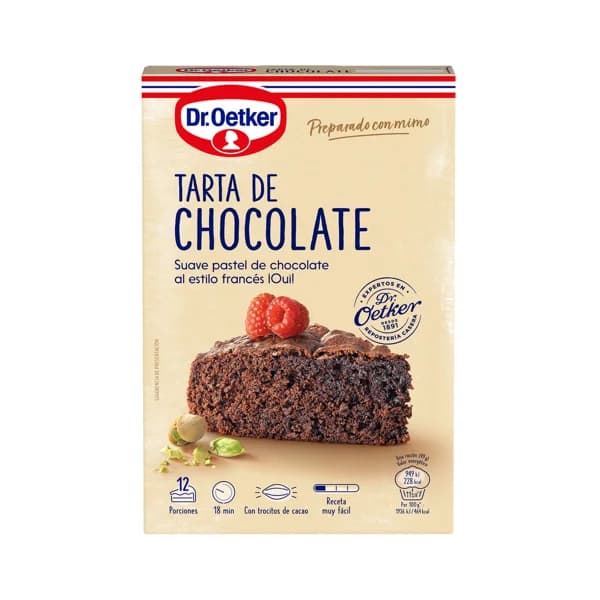 DR. OETKER Preparado en polvo para hacer tarta de chocolate Dr. OETKER 355 g. - 0.36 kg - Imagen del producto en Findit