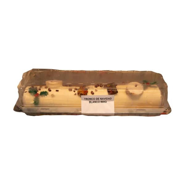 ALCAMPO Tronco de Navidad de chocolate blanco 800 g. - 0.8 kg - Imagen del producto en Findit