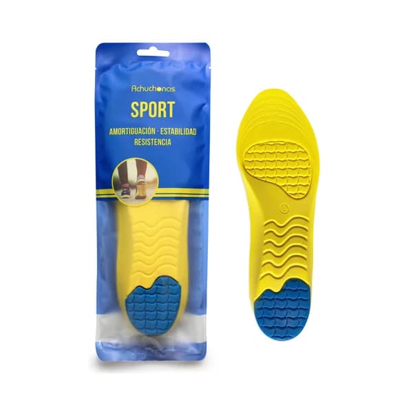 Plantilla Sport ACHUCHONAS, amortiguación, estabilidad y resistencia, talla 41/46. - 1 ud - Imagen del producto en Findit