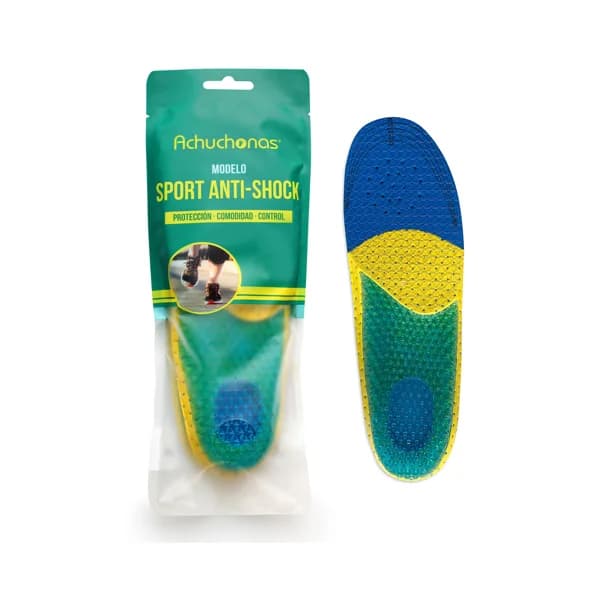 Plantilla Sport anti-sock ACHUCHONAS, protección, comodidad, control, talla 42/46. - 1 ud - Imagen del producto en Findit