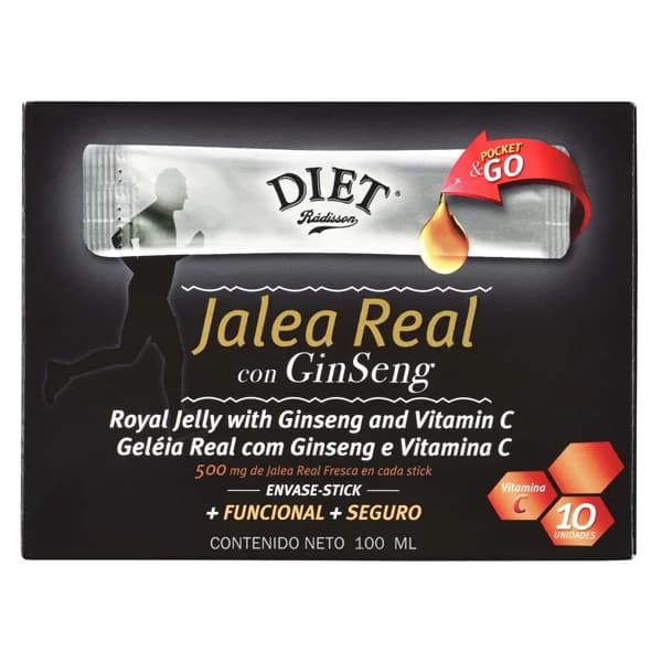 DIAT RADISSON Jalea real con Ginseng en viales monodosis 10 x 10 ml. - 0.1 l - Imagen del producto en Findit