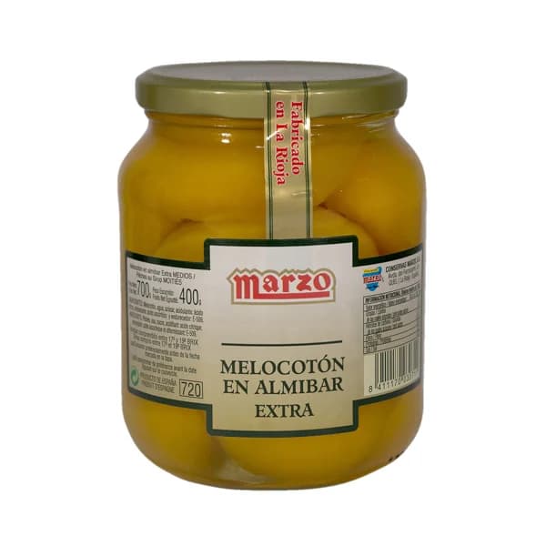 MARZO Melocotón en almibar extra MARZO 400 g. - 0.24 kg - Imagen del producto en Findit
