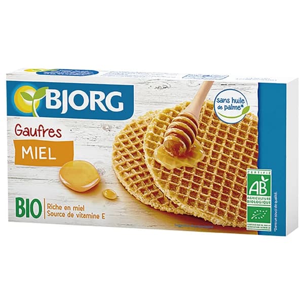 BJORG Gofres crujientes con miel de origen ecológica 175 g. - 0.18 kg - Imagen del producto en Findit