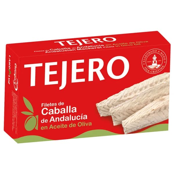 TEJERO Caballa de Andalucía en aceite de oliva en filetes 80 g. - 0.08 kg - Imagen del producto en Findit