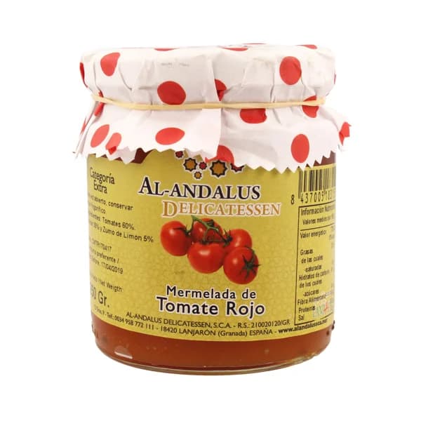 AL ANDALUS Mermelada de tomate rojo AL ANDALUZ 250 g. - 0.25 kg - Imagen del producto en Findit