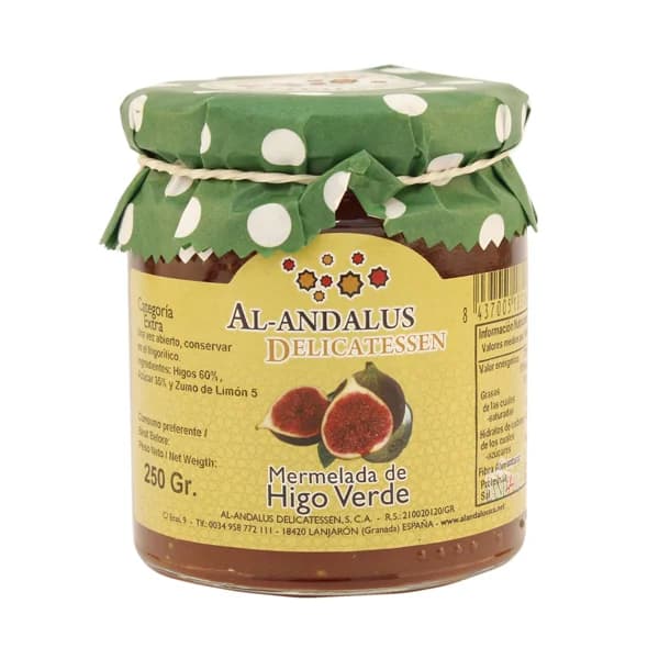 AL ANDALUS Mermelada higo verde AL ANDALUS 250 g. - 0.25 kg - Imagen del producto en Findit