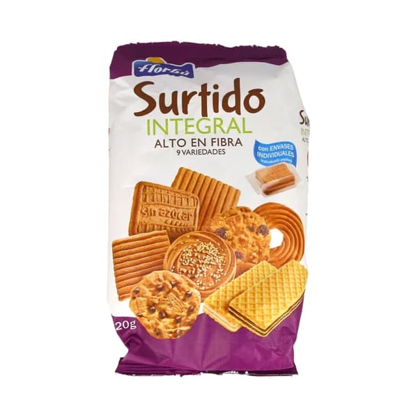 FLORBÚ Galletas integrales surtidas 420 g. - 0.35 kg - Imagen del producto en Findit
