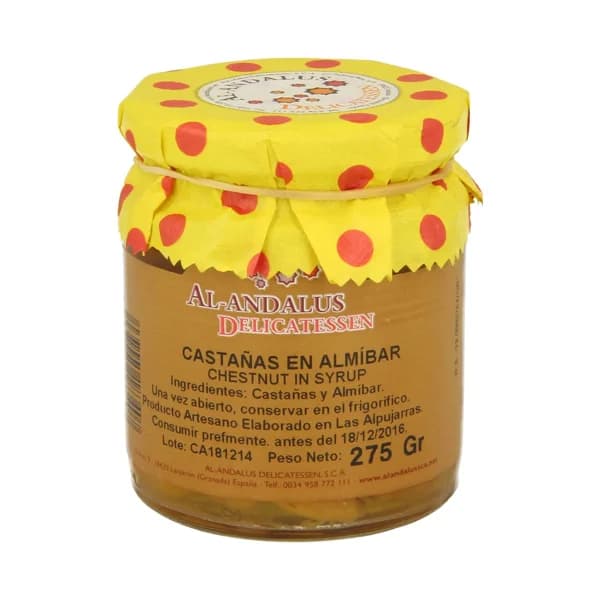 AL ANDALUS Castañas en almíbar AL ANDALUS 275 g. - 0.28 kg - Imagen del producto en Findit