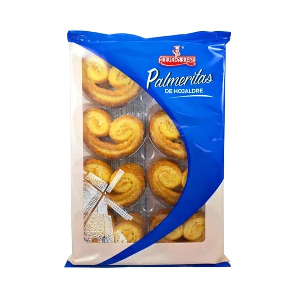 ARRUABARRENA Palmeritas de hojaldre 180 g. - 0.18 kg - Imagen del producto en Findit