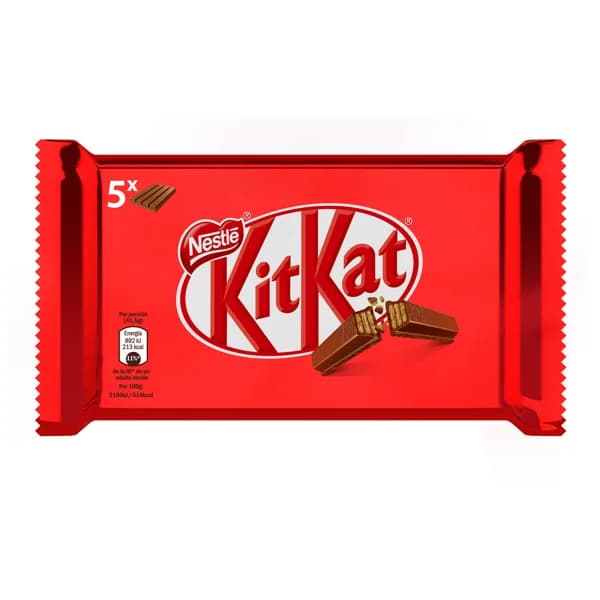 KIT KAT Barritas de galleta cubiertas de chocolate pack de 5 uds. 41,5 g. - 0.21 kg - Imagen del producto en Findit