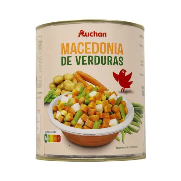 PRODUCTO ALCAMPO Macedonia de verduras lata 480 g. - 0.48 kg - Imagen del producto en Findit