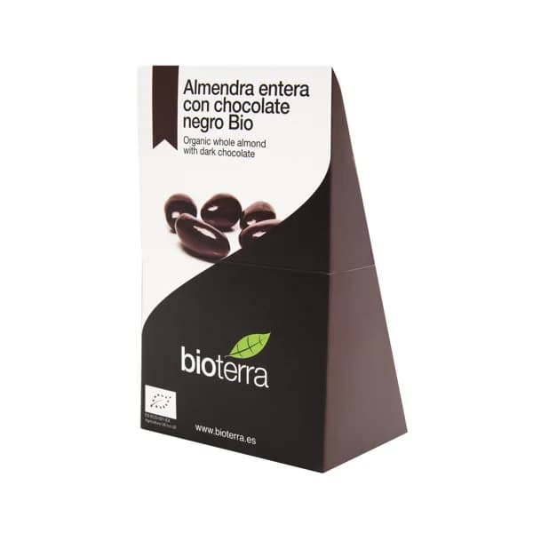 BIOTERRA Almendras de chocolate negro ecológicas BIOTERRA 100 g. - 0.1 kg - Imagen del producto en Findit