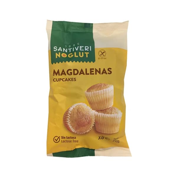 SANTIVERI Magdalenas sin gluten Noglut, 170 g. - 0.17 kg - Imagen del producto en Findit