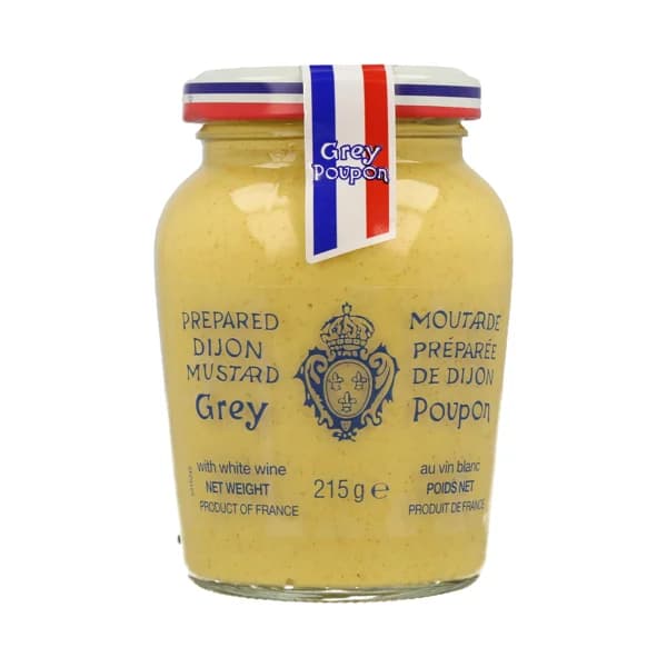 GREY POUPON Mostaza de Dijon al vino blanc frasco de 215 gramos. - 0.13 kg - Imagen del producto en Findit