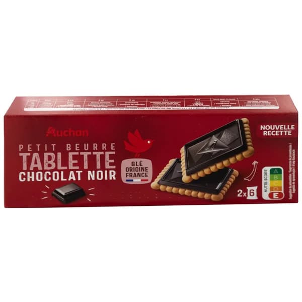PRODUCTO ALCAMPO Galletas de mantequilla con tableta de chocolate negro 150 g. - 0.15 kg - Imagen del producto en Findit