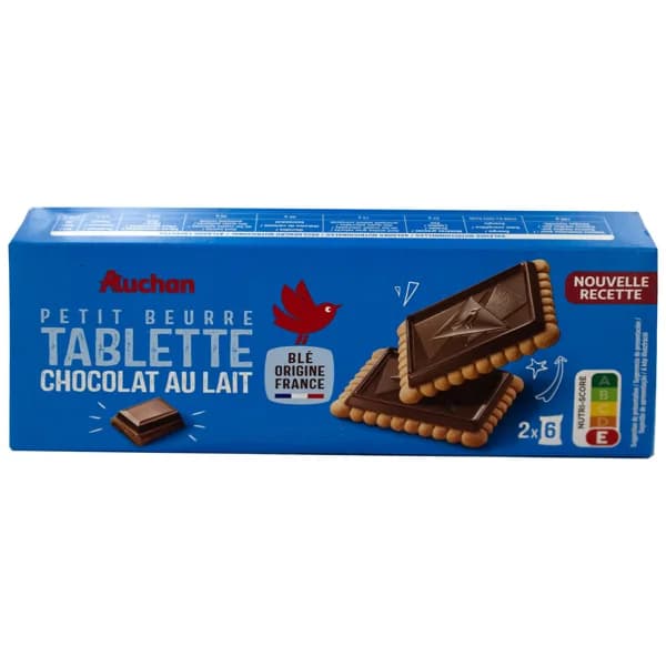 PRODUCTO ALCAMPO Galletas de mantequilla con tableta de chocolate con leche 150 g. - 0.15 kg - Imagen del producto en Findit