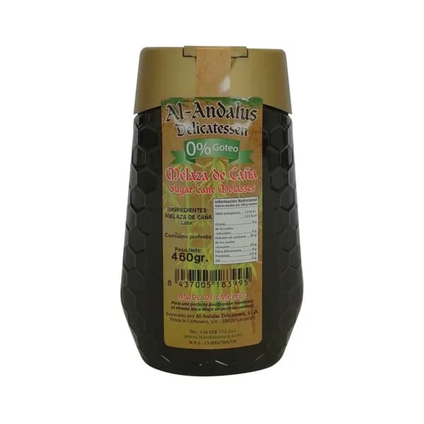 AL ANDALUS DELICATESSEN  Miel de caña (melaza) antigoteo 460 g. - 0.46 kg - Imagen del producto en Findit