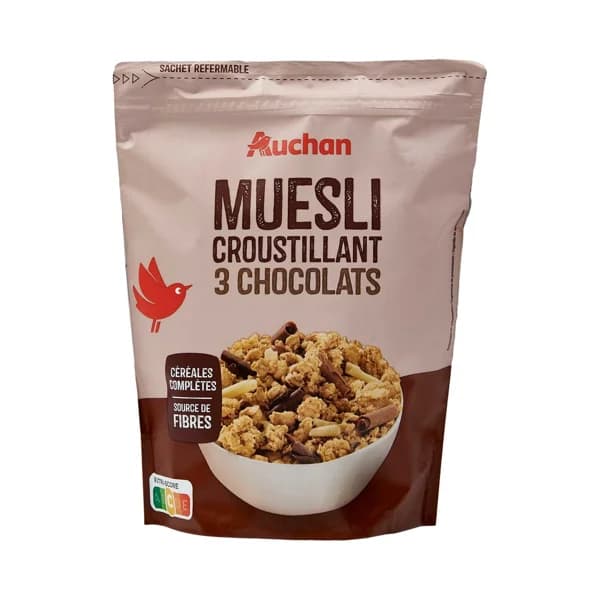 PRODUCTO ALCAMPO Cereal granola Crousty 3 chocolates 450 g. - 0.45 kg - Imagen del producto en Findit