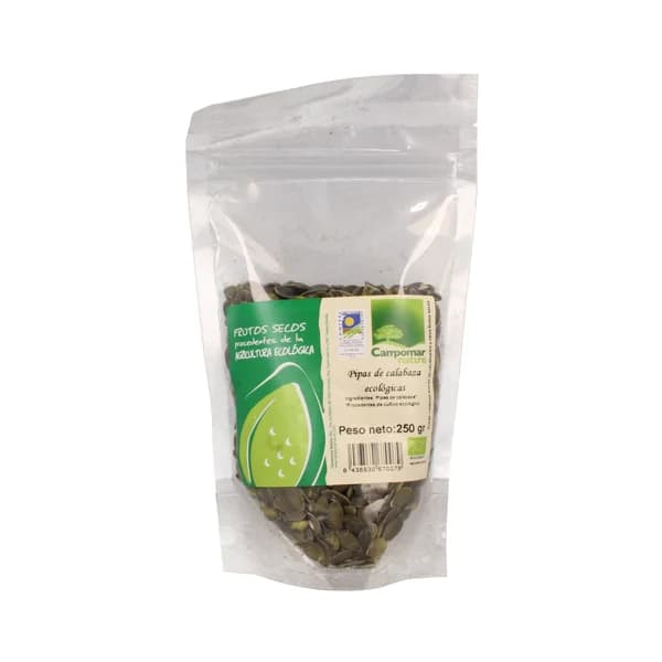 CAMPOMAR NATURE Pipas de calabaza ecológicas 250 g. - 0.25 kg - Imagen del producto en Findit
