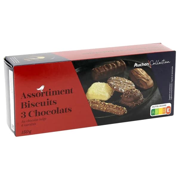 PRODUCTO ALCAMPO Collection Surtido de galletas (6 variedades) con chocolates belga 150 g. - 0.15 kg - Imagen del producto en Findit