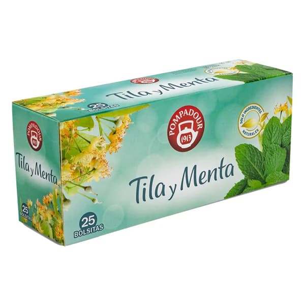 POMPADOUR Tila y menta POMPADOUR 25 uds. 1,75 g. - 1 ud - Imagen del producto en Findit