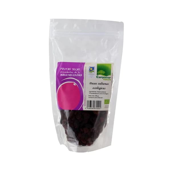 CAMPOMAR NATURE Pasas Sultanas ecológicas 250 g. - 0.25 kg - Imagen del producto en Findit