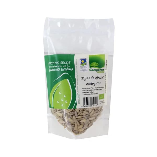 CAMPOMAR NATURE Pipas de Girasol ecológicas 125 g. - 0.13 kg - Imagen del producto en Findit