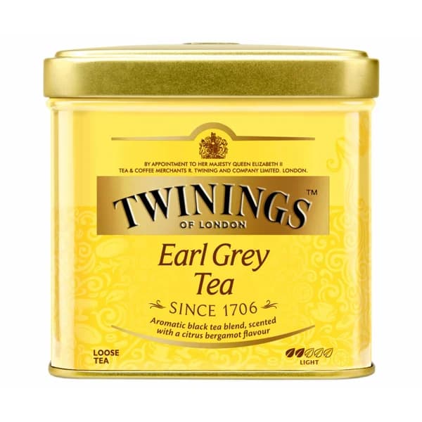 TWININGS Té Earl Grey (té negro aromatizado con bergamota) 100 g. - 0.1 kg - Imagen del producto en Findit