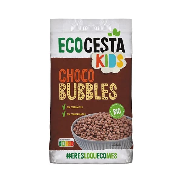 ECOCESTA Kids Choco bubbles (cereales de chocolate) ecológicos 375 g. - 0.38 kg - Imagen del producto en Findit