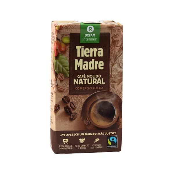 INTERMÓN OXFAM TIERRA MADRE Café molido natural 250 g. - 0.25 kg - Imagen del producto en Findit