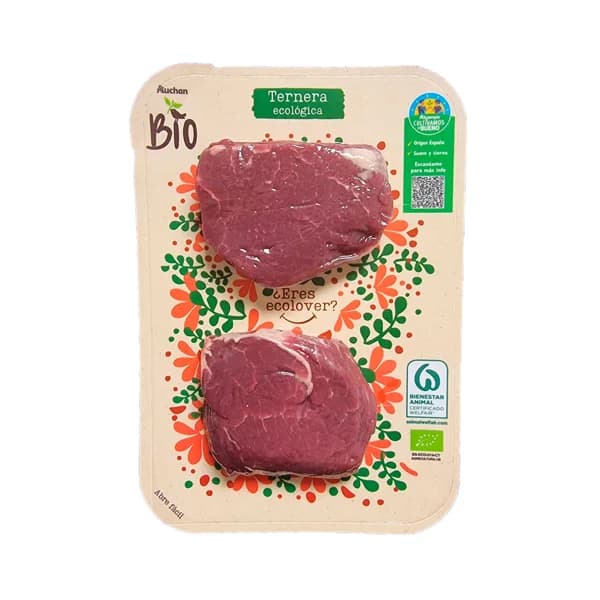 ALCAMPO CULTIVAMOS LO BUENO ECOLÓGICO Solomillo de ternera ecológica, especial plancha o barbacoa - 1 ud - Imagen del producto en Findit