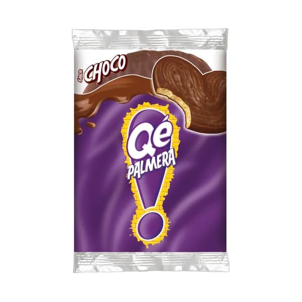 QÉ! Palmera sabor a chocolate QE!, 1 ud x110 g. - 0.11 kg - Imagen del producto en Findit